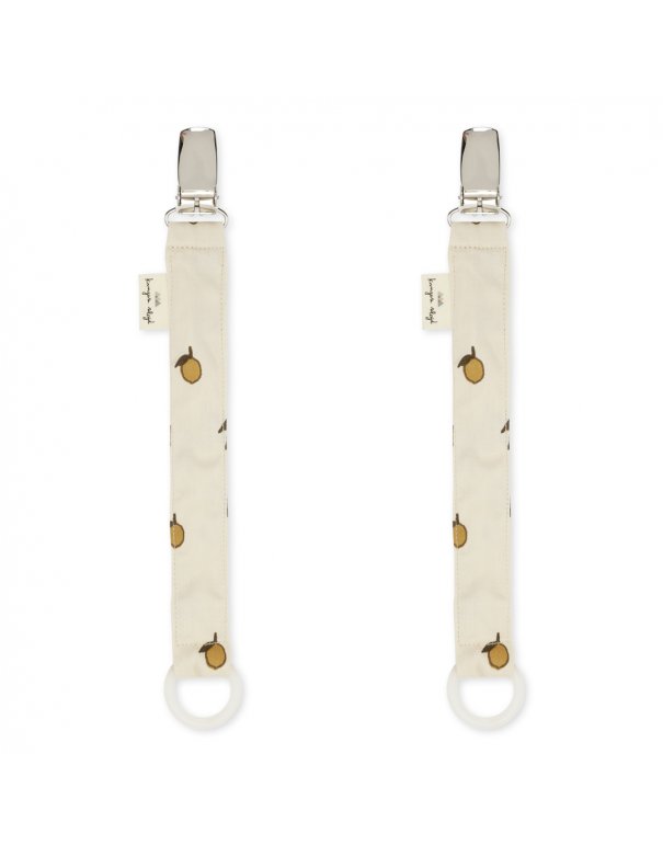 Lot de 2 attaches tétine citron