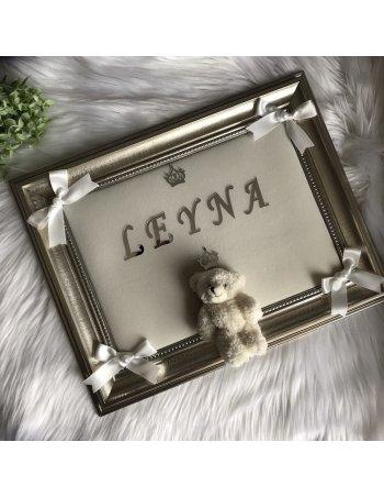 Cadre mural personnalisé fond écru 2