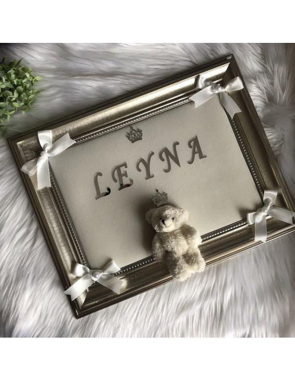 Cadre mural personnalisé fond écru