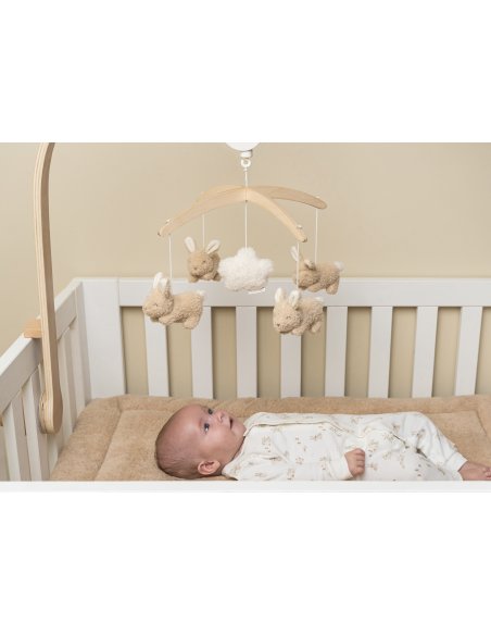 Mobile musical en bois Baby Bunny