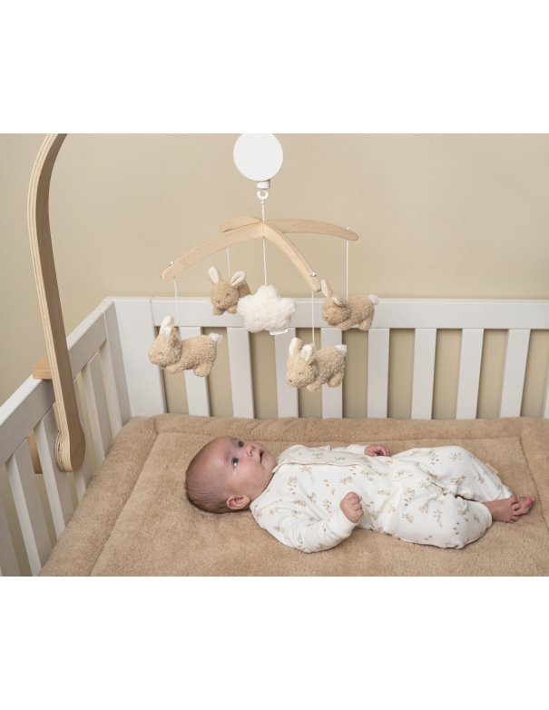 Mobile musical en bois Baby Bunny