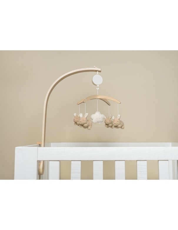 Mobile musical en bois Baby Bunny