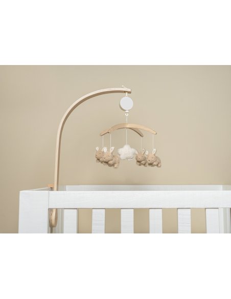 Mobile musical en bois Baby Bunny