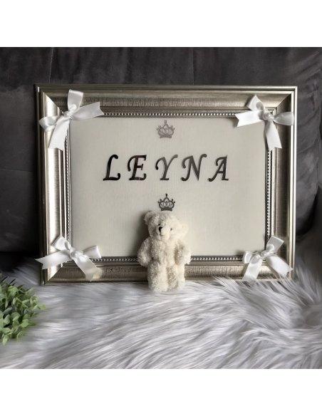 Cadre mural personnalisé fond écru