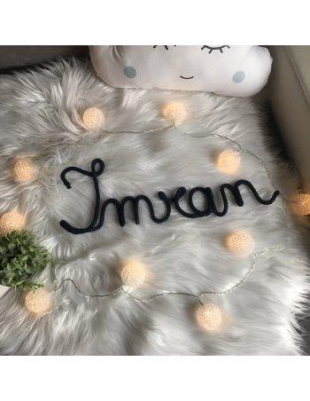 Prénom en tricotin 2