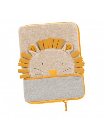 Protège carnet de santé tête lion