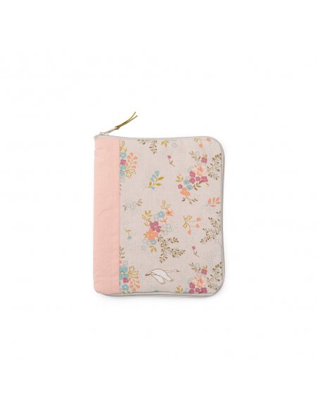 Protège carnet de santé fleurs