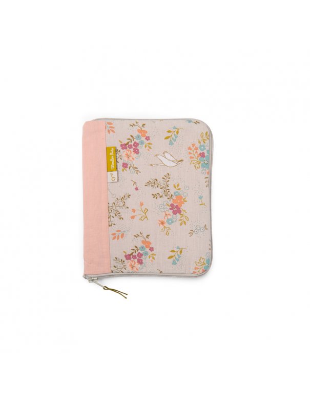 Protège carnet de santé fleurs