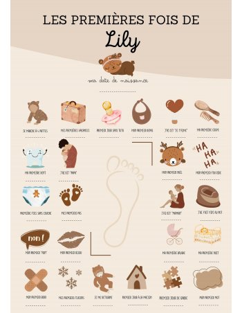 Mes premières fois à remplir - Affiche pour enfant 2