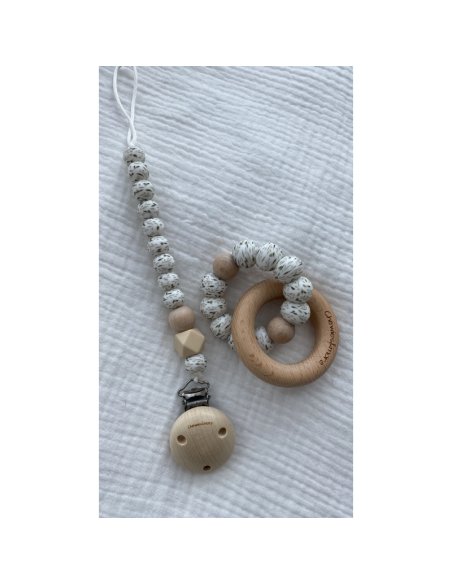 Attache tétine MON FLEUR twig