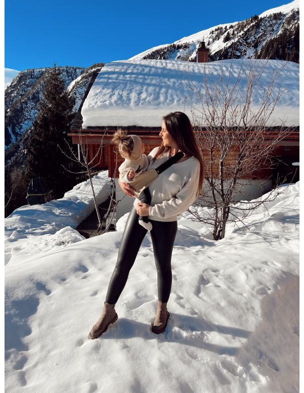 Porte bébé Wildride beige