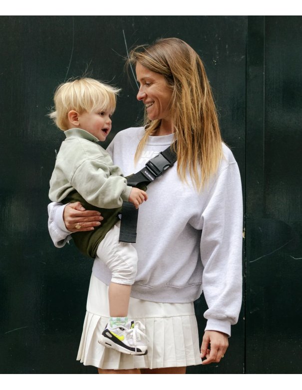 Porte bébé Wildride vert armée