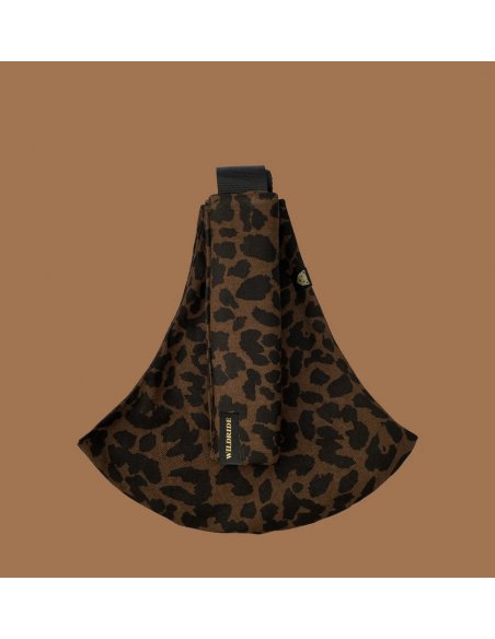 Porte bébé léopard marron