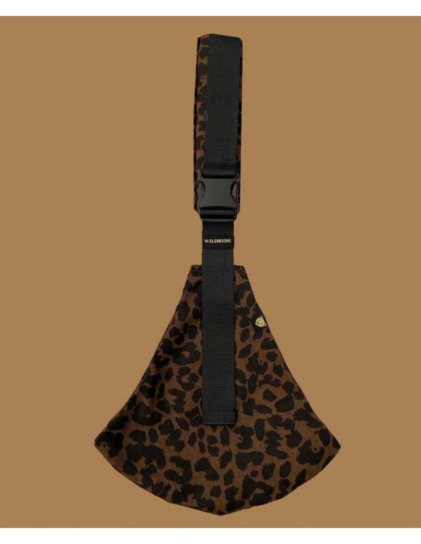 Porte bébé léopard marron