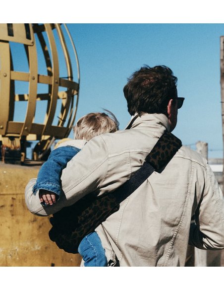 Porte bébé léopard marron