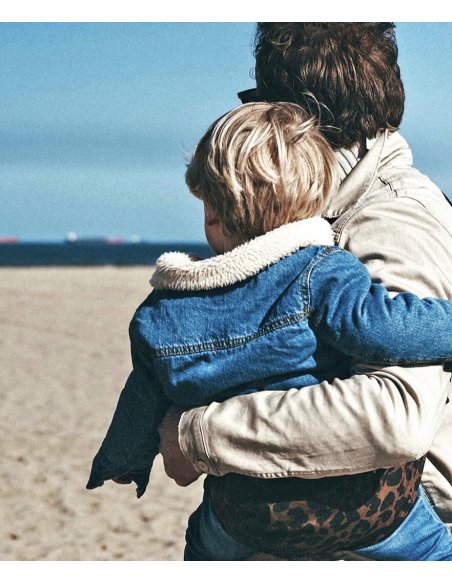 Porte bébé léopard marron