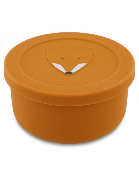 Pot à snack en silicone avec couvercle - Mr. Renard