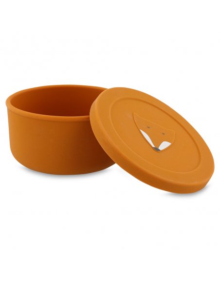 Pot à snack en silicone avec couvercle - Mr. Renard