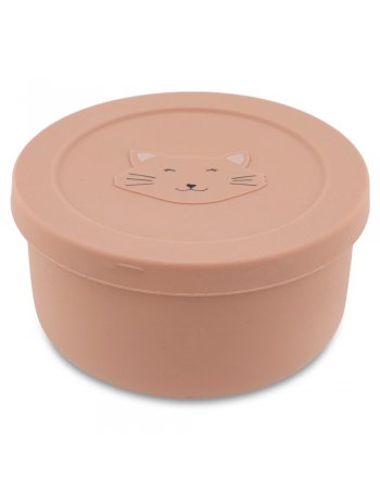 Pot à snack en silicone avec couvercle - Mme Chat