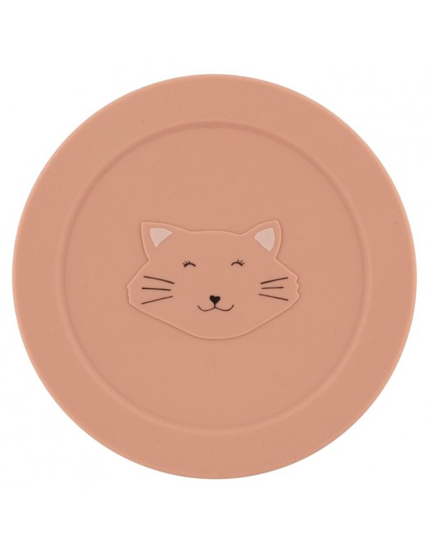 Pot à snack en silicone avec couvercle - Mme Chat