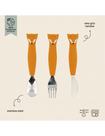 Couverts en silicone pack de 3 - M. Renard 2