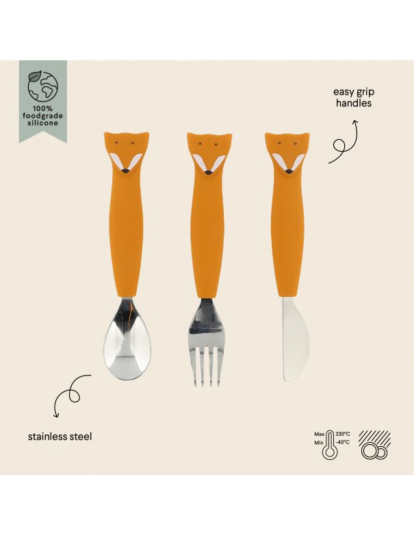 Couverts en silicone pack de 3 - M. Renard