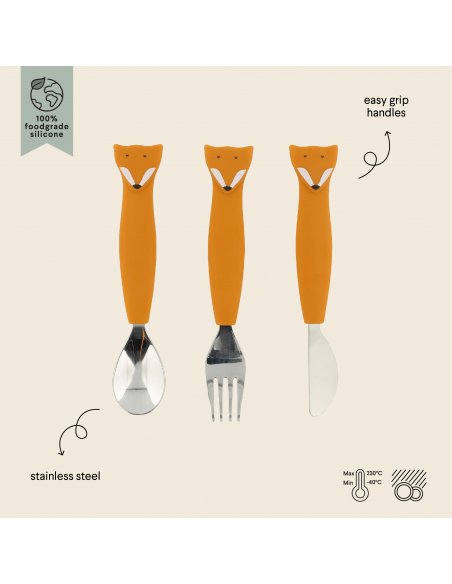 Couverts en silicone pack de 3 - M. Renard