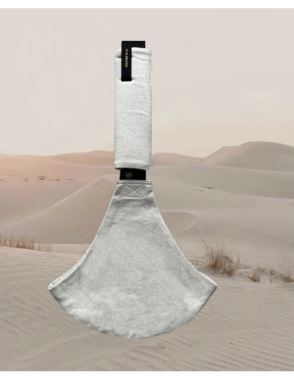 Porte bébé Wildride en lin sable
