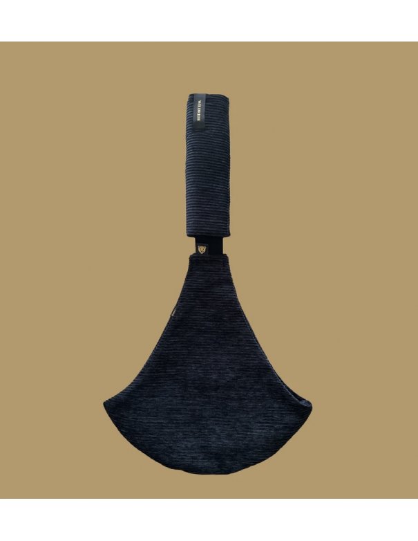 Porte bébé Wildride en velours côtelé noir