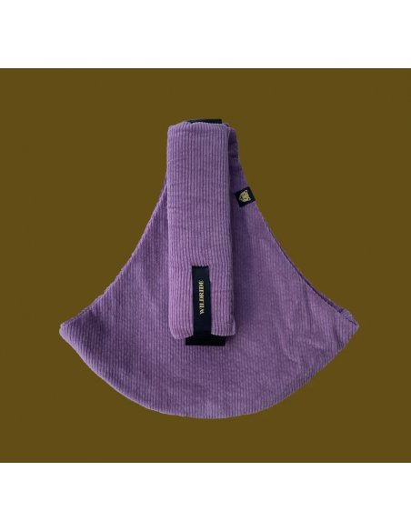 Porte bébé Wildride en velours côtelé lilas