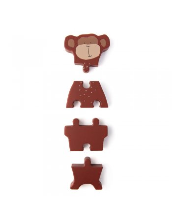 Puzzle formes animaux en bois - Mr. Monkey 2