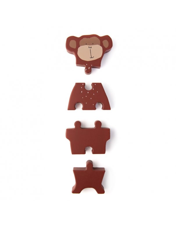 Puzzle formes animaux en bois - Mr. Monkey