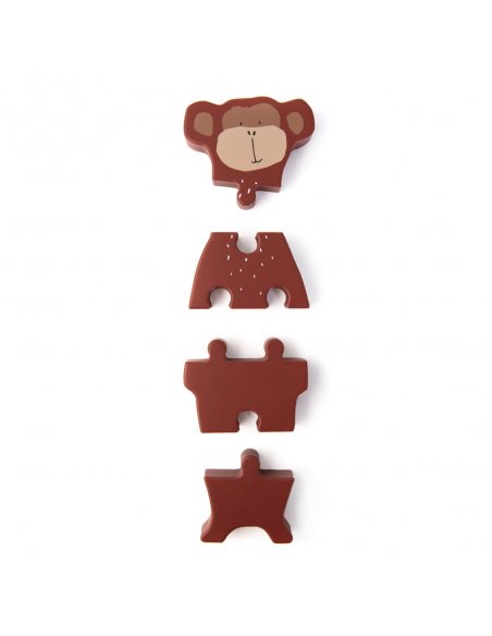 Puzzle formes animaux en bois - Mr. Monkey