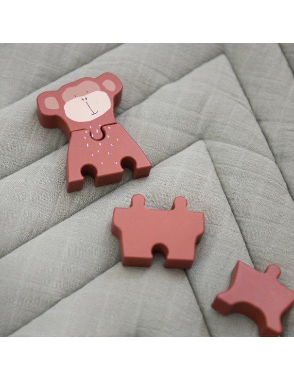 Puzzle formes animaux en bois - Mr. Monkey
