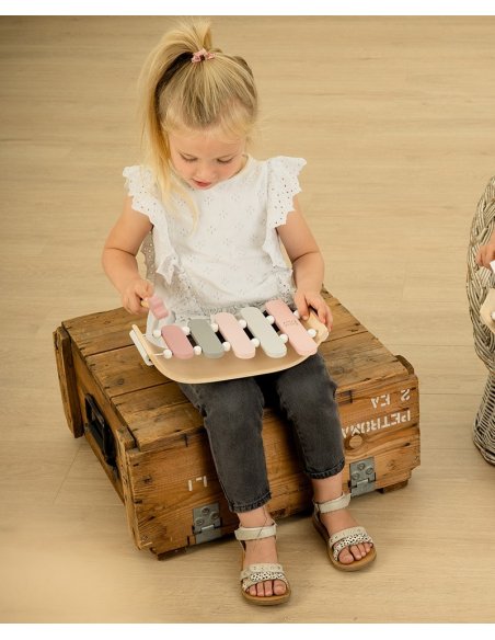 Xylophone en bois - Rose Xylophone en bois - Rose