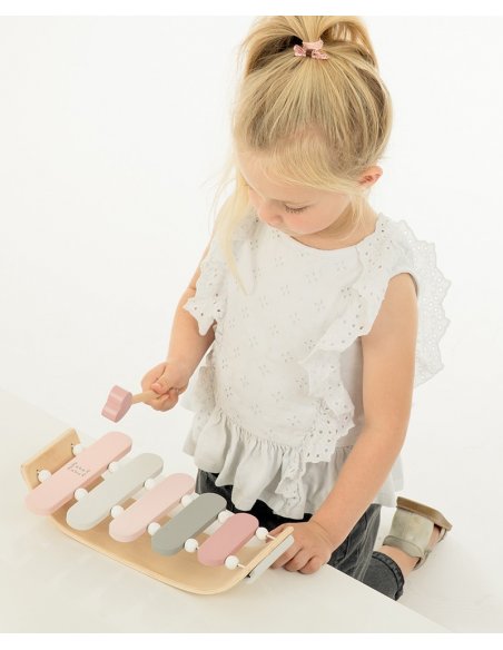 Xylophone en bois - Rose Xylophone en bois - Rose