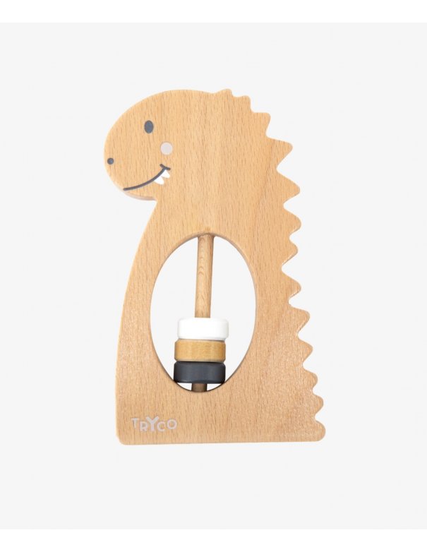 Hochet en bois - Dino