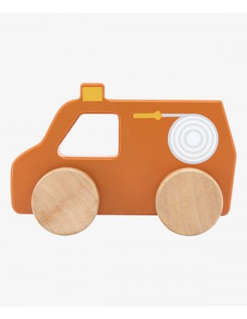 Voiture de Pompiers en Bois