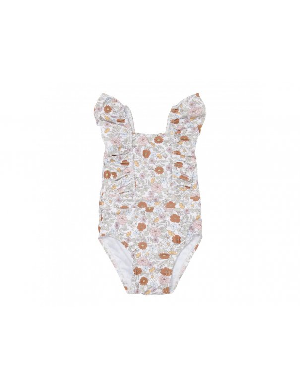 Maillot de bain 1 pièce à volants - Vintage Little Flowers