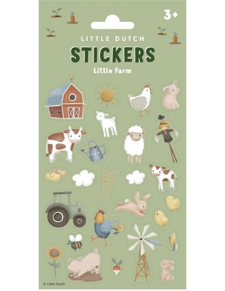 Feuille d'autocollant Little farm