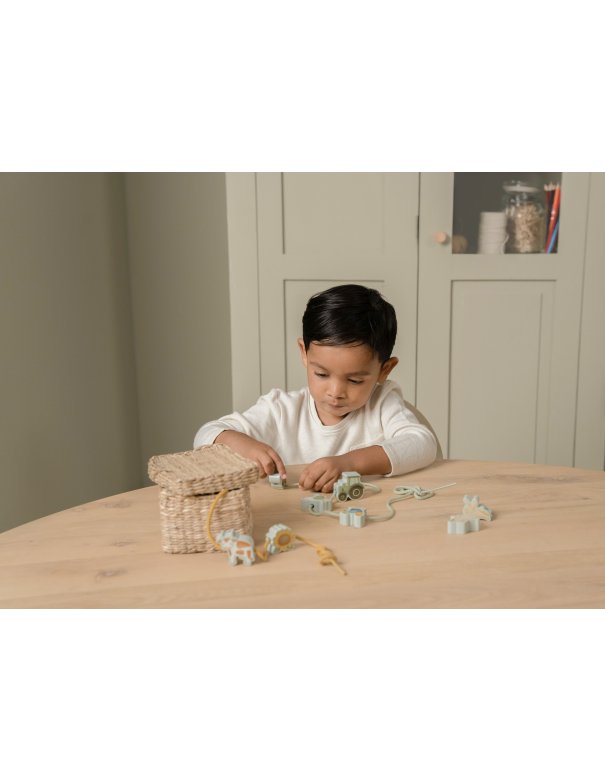 Perles en bois à enfiler Little Farm...