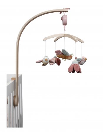 Mobile musical en bois Flowers & Butterflies