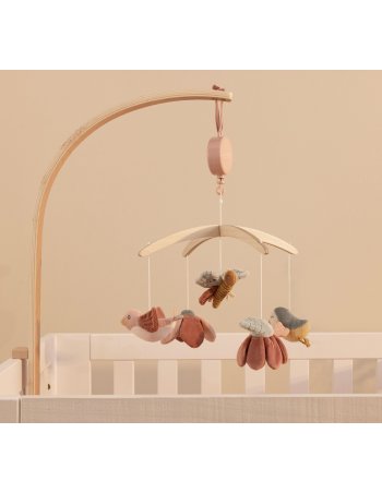 Mobile musical en bois Flowers & Butterflies 2