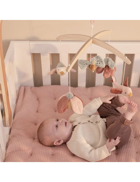 Mobile musical en bois Flowers & Butterflies