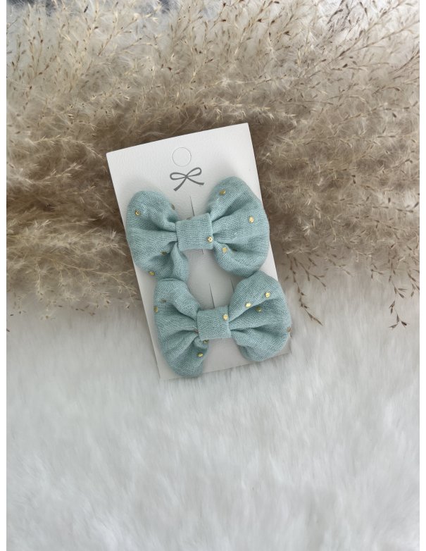 Barrette à cheveux noeud pois gold Barrette à cheveux noeud pois gold