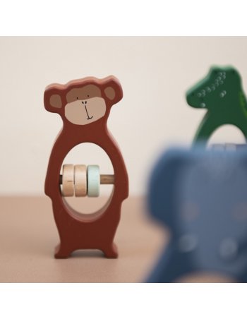 Hochet en bois - Mr. Monkey 2