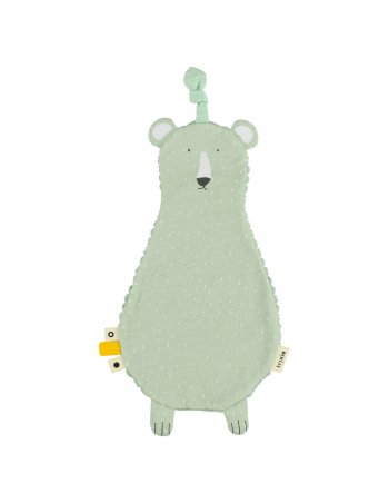 Doudou plat attache-sucette - Mr. Polar Bear