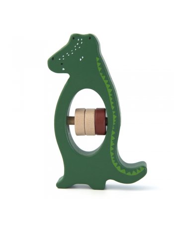 Hochet en bois - Mr. Crocodile