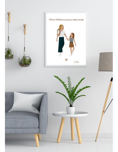 Affiche Merci Maître/Maîtresse personnalisée Affiche Merci Maître/Maîtresse personnalisée