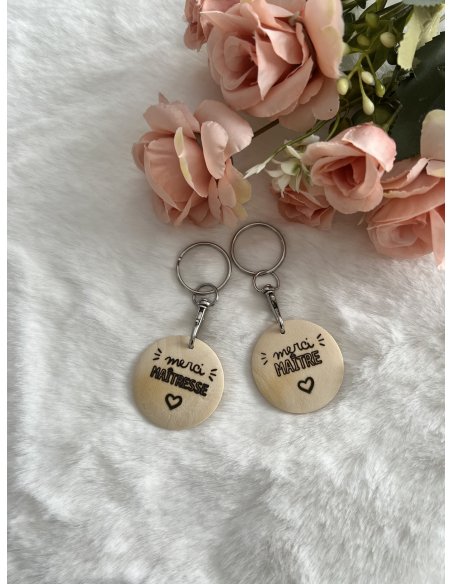 Porte clé personnalisé MERCI Maître / Maîtresse Porte clé personnalisé MERCI Maître / Maîtresse